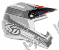 6D ATR-1 MX- Visor Pilot Neon Orange/Black