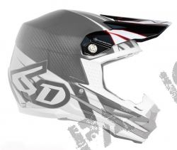 6D ATR-1 MX- Visor Electric Red/White