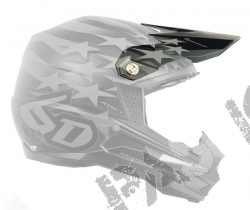 6D ATR-1 MX- Visor Patriot Matte Black