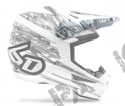 6D ATR-1 MX- Visor Camo Matte White/White