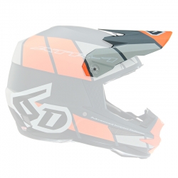 6D ATR-1 MX- Visor Shear Matte Orange/Grey/Black