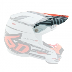 6D ATR-2 MX- Visor Havoc Orange/White