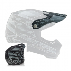 6D ATR-2 MX- Visor Super Patriot Black