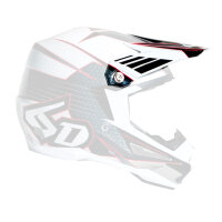 6D ATR-1 MX- Visor Blade White/Black - Size: ONE SIZE