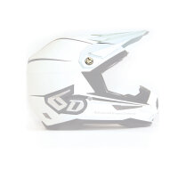 6D ATR-1 MX- Visor Stealth White - Size: ONE SIZE