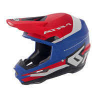 6D ATR-1 MX Enduro Helm Pace Matt - Rot/Weiß/Blau