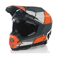 6D ATR-1 MX Enduro Helm Shear Matt - Orange/Grau/Schwarz