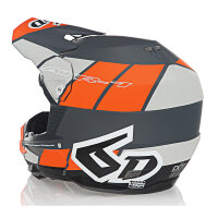 6D ATR-1 MX Enduro Helm Shear Matt - Orange/Grau/Schwarz