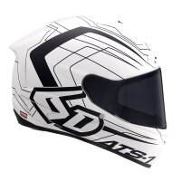 6D ATS-1R Aero Strassenhelm Weiß/Matt -...